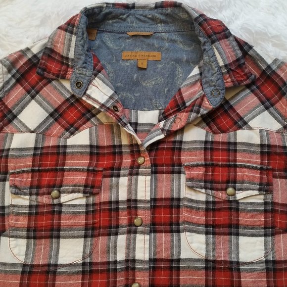 Jachs Girlfriend Red Plaid Shirt - Picture 3 of 8